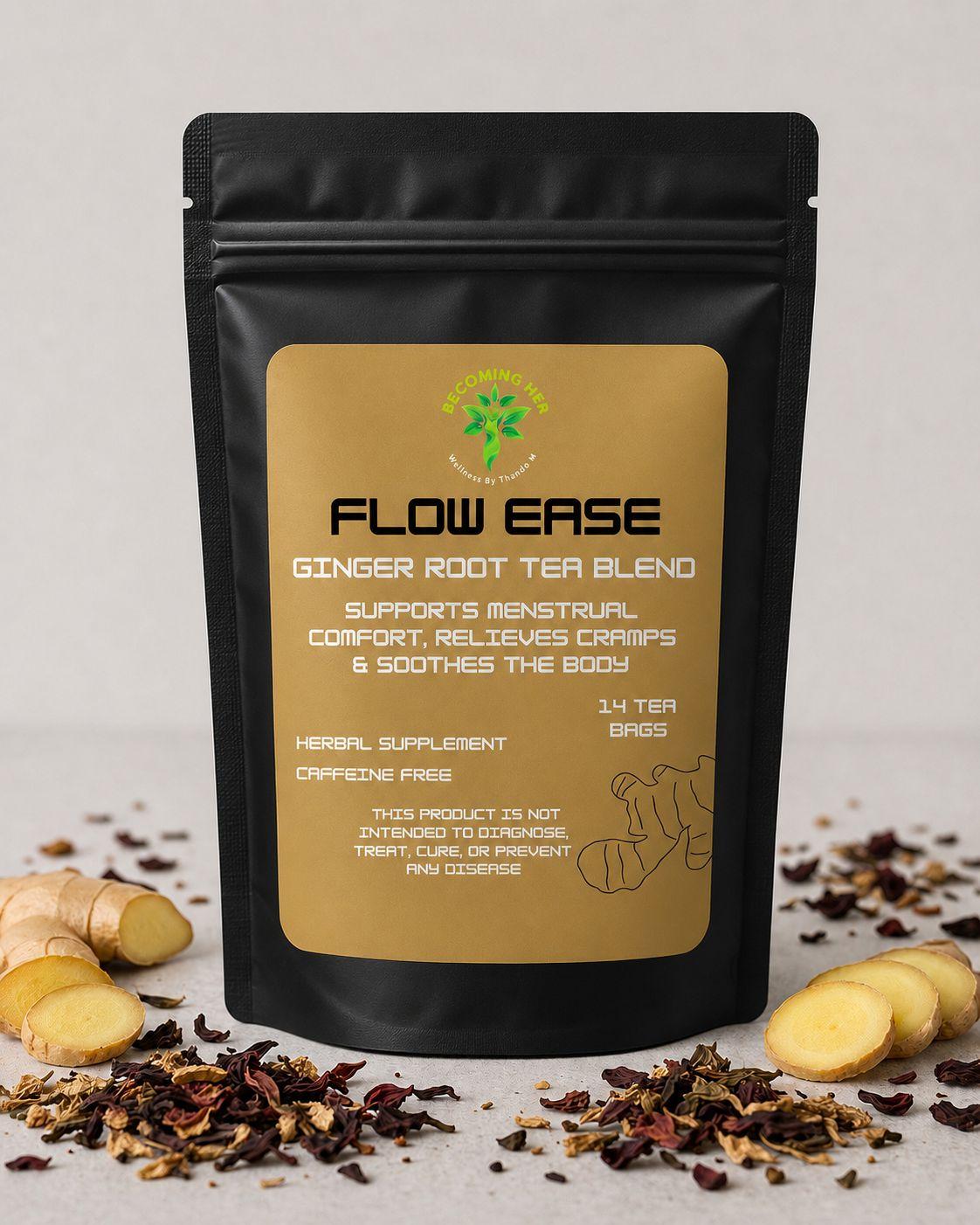 Flow Ease – Ginger Root Tea Blend